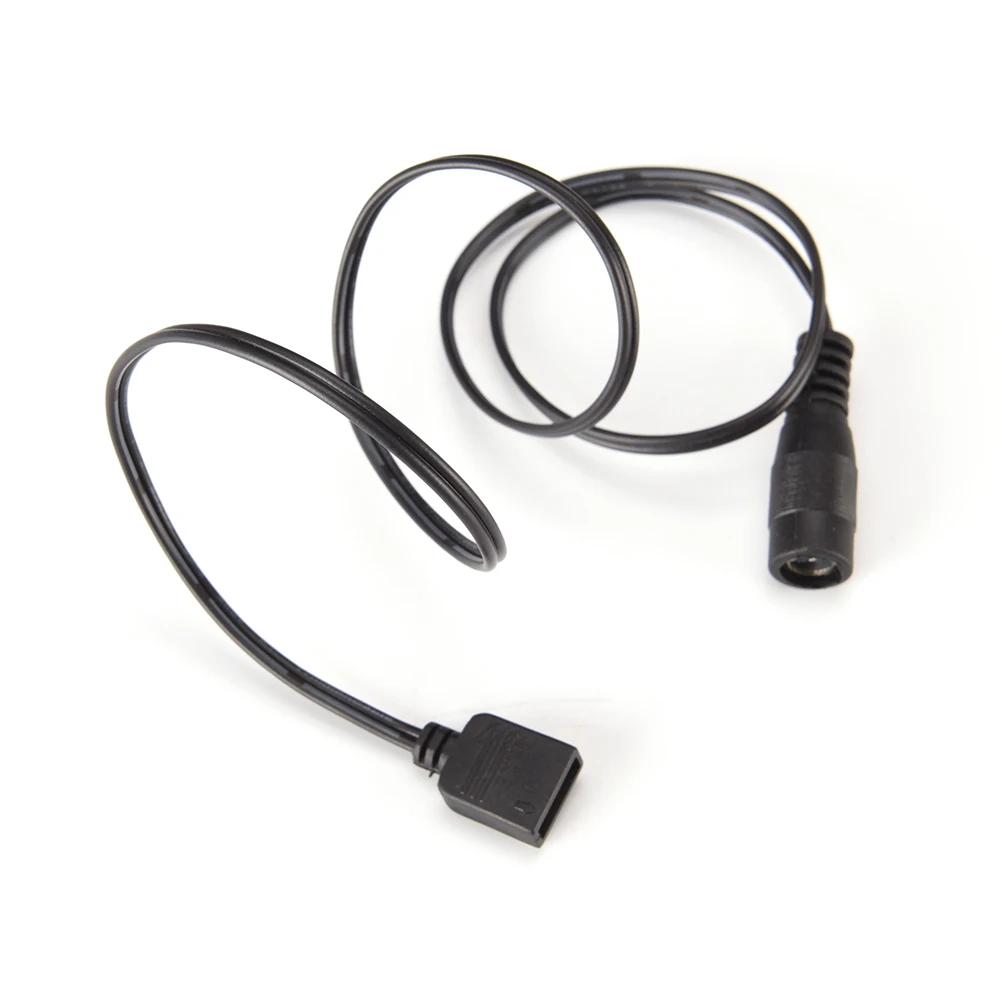 Black Color 4 Pin 0.6m Female LED Connector Cord Extend Wire for 3528 5050 RGB Strip 4pin Extension Cable DC Power 60cm | Обустройство