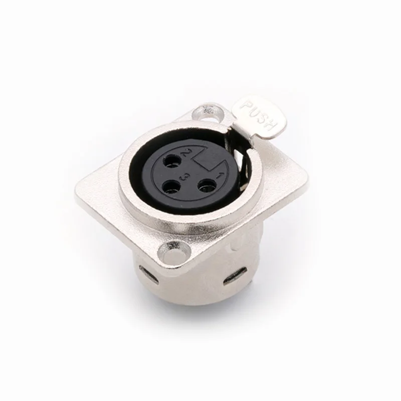 5 шт./лот гнездовой разъем XLR 3/4/5 Pins монтажное гнездо корпус микрофон кабель Клемма