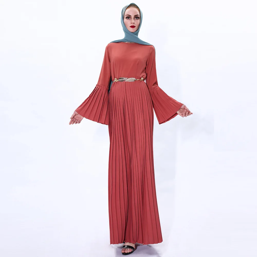 Роскошное мусульманское плиссированное платье Abaya Mubarak Niqab сексуальное кимоно