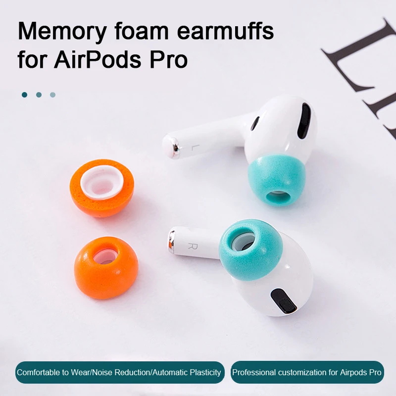 Насадки для ушей из пены с эффектом памяти Airpods Pro сменные наушники вкладыши