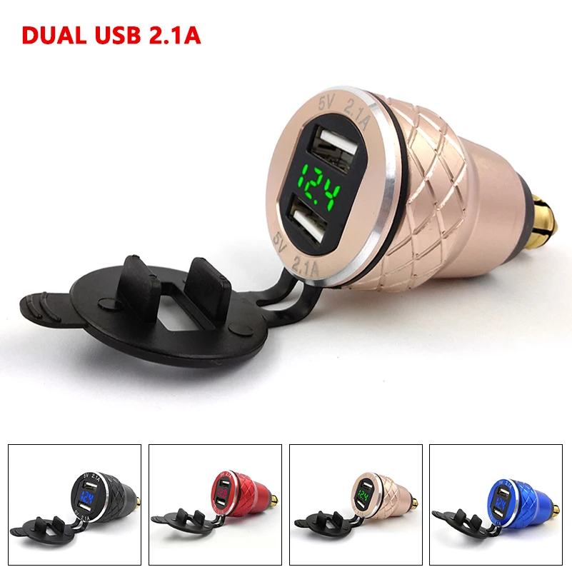 USB адаптер питания для мотоцикла с разъемом DIN штепсельной вилки|Зарядные