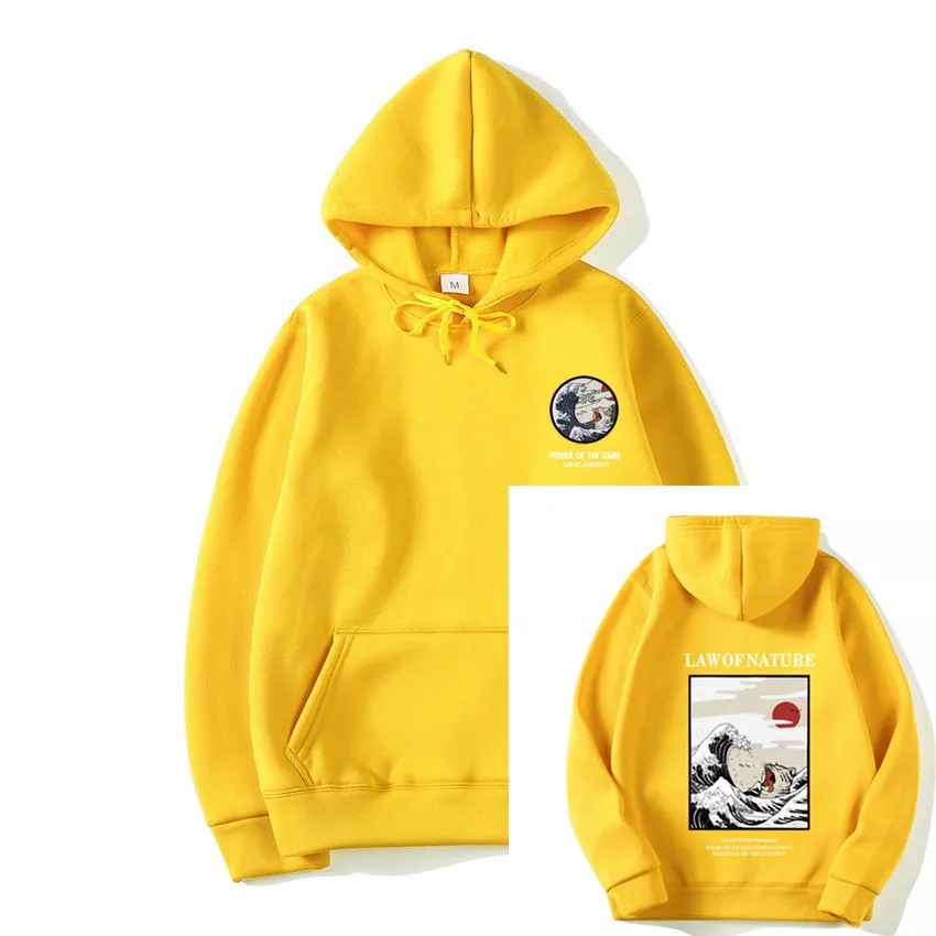 Moletom Moleton Masculino новые японские забавные толстовки с капюшоном волнистым принтом