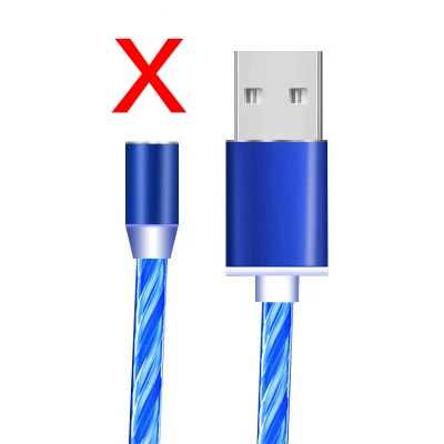 Светодиодный магнитный кабель Micro USB для быстрой зарядки, кабель usb type C для iphone 11 Pro Max, huawei P30 Pro, волшебный светильник, кабель для зарядки - Цвет: colour 4