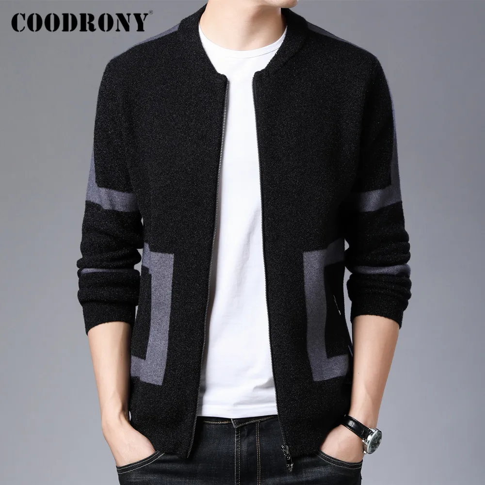 

COODRONY Brand Autumn Winter New Arrival Warm Knitwear Sweater Coat Jacket Streetwear Fashion Pattern Cardigan Men Clothes C2120