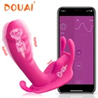 Сексуальные игрушки, Женский Вибратор-бабочка с Bluetooth, женские трусики, Женский мастурбатор, Анальный вибратор с дистанционным управлением через приложение