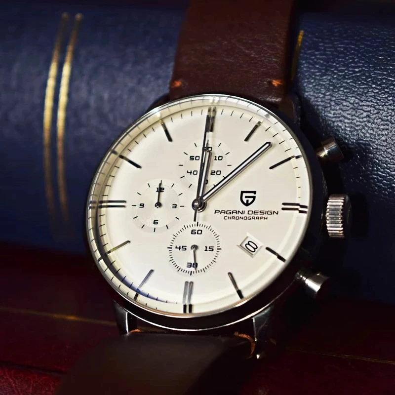 

2021 New PAGANI Design Men's Quartz Watches Casual Fashion Leather Watch Men's Top Luxury Brand Waterproof Luminous Chronograph