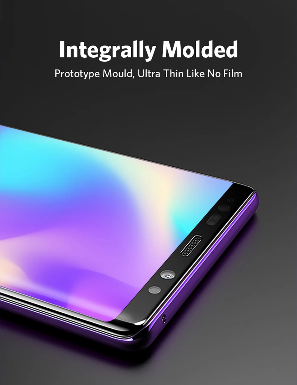 Benks XPRO 9H HD закаленное стекло защитное для samsung Galaxy Note 9 полное покрытие 0,3 мм ультра-тонкая защитная пленка для переднего экрана