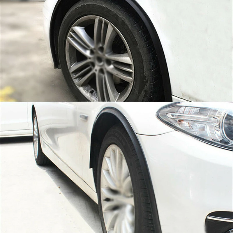 

Rubber Car Wheel Eyebrow Strip 1.5m Trim 2Pcs Accessory Decal Extension