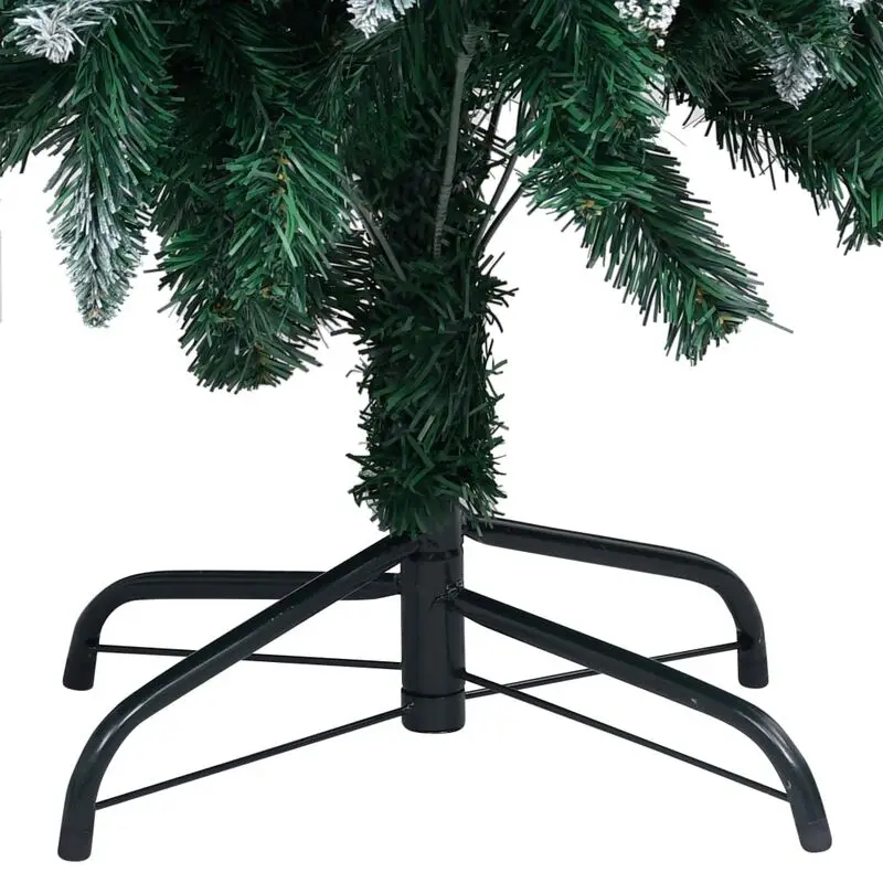 vidaXL Christmas Tree Xmas Pine with LED Fairy String Light and Cones White Snow 150cm/180cm/210cm/240cm | Дом и сад