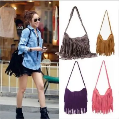 Модная однотонная женская сумка из искусственного меха трендовая через плечо