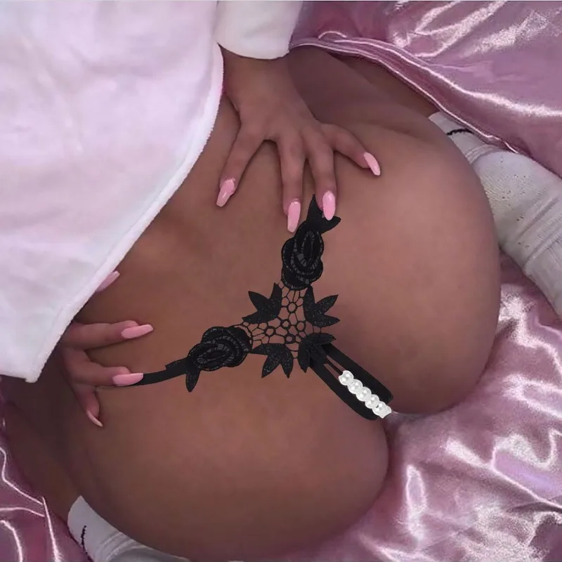 Черные Розовые стринги с бабочкой и бантом бесшовное нижнее белье лидер продаж