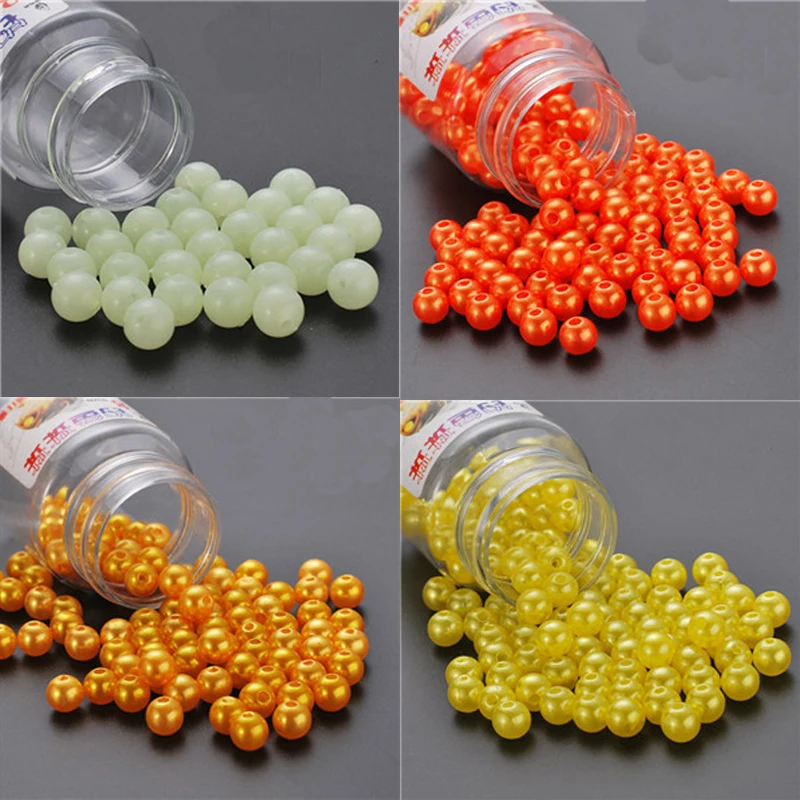 100 шт/бутылки рыболовные бусы погружные Твердые бусины профессиональные для рыбы