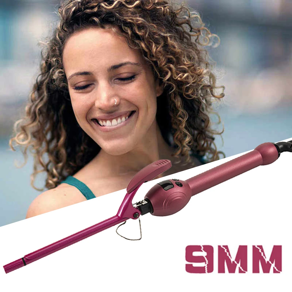

Professional 9mm Curling Iron Hair Waver Pear Flower Cone Ceramic Curling Wand Roller Beauty Salon Slim Tongs Hair Curlers
