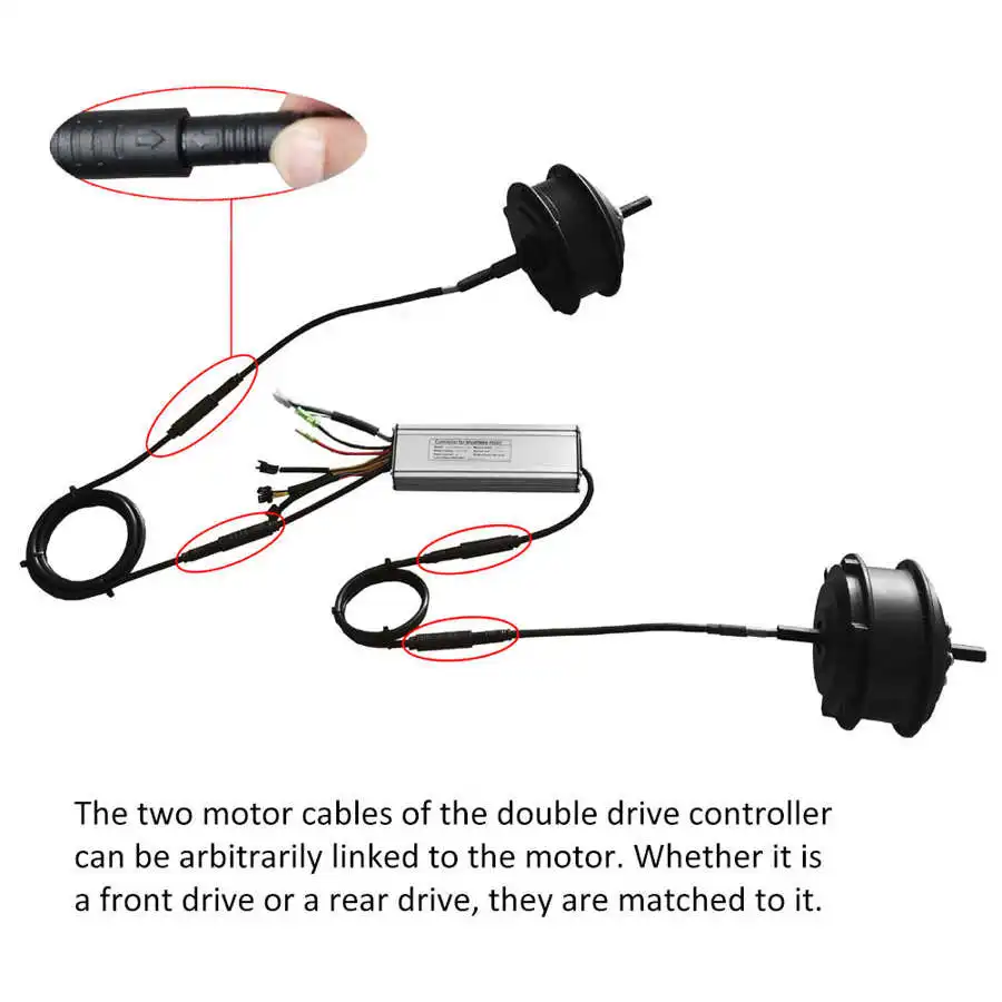 Двухприводный контроллер для горного велосипеда литиевая батарея электрические