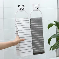 cute cartoon childrens towel rack kitchen towel rack bathroom no punch no trace towel ring towel hanging