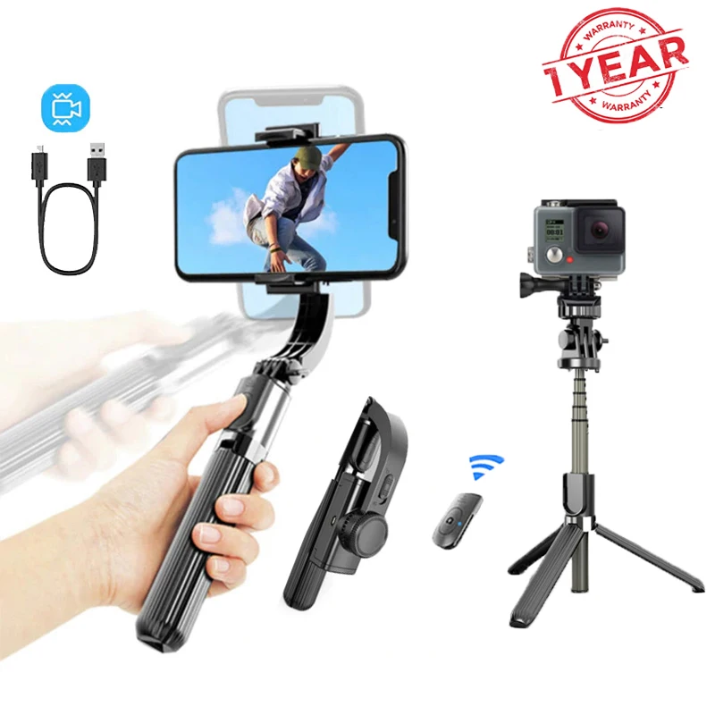 Селфи палка L08 со стабилизатором штатив для смартфона держатель телефона с Bluetooth