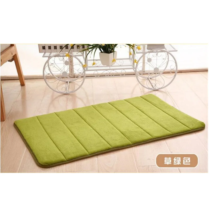 Водопоглощающий коврик для ванной мохнатый из пены с эффектом памяти набор