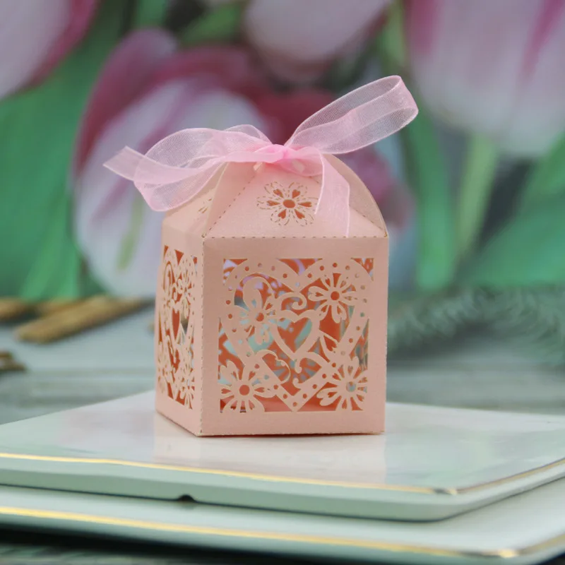 

1 Pc Candy Box Small Cardboard Box Wedding Card Box DecorationPaper Gift Box Packaging Event & Party Supplies chocolate Carton