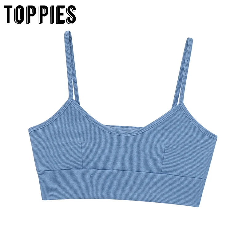 Toppies женские укороченные топы эластичные Лифчики повседневная женская обувь