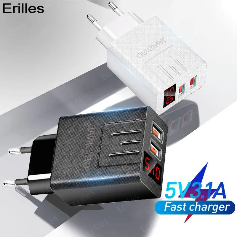 45 Вт QC 3 0 USB зарядное устройство Быстрая зарядка 3.1A портативный телефон Зарядка