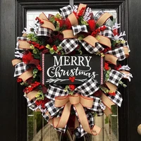 creative christmas door wreath decoration artificial garland wreaths home window wall christmas decoration