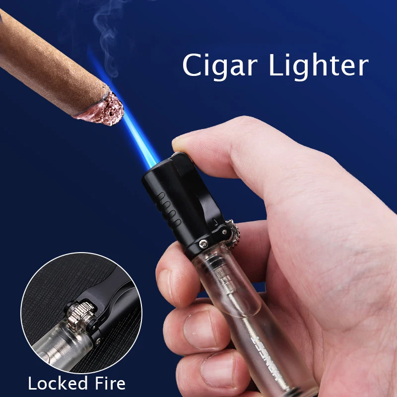 Honest gas надувная зажигалка с синим струйным пламенем ветрозащитная Зажигалка для