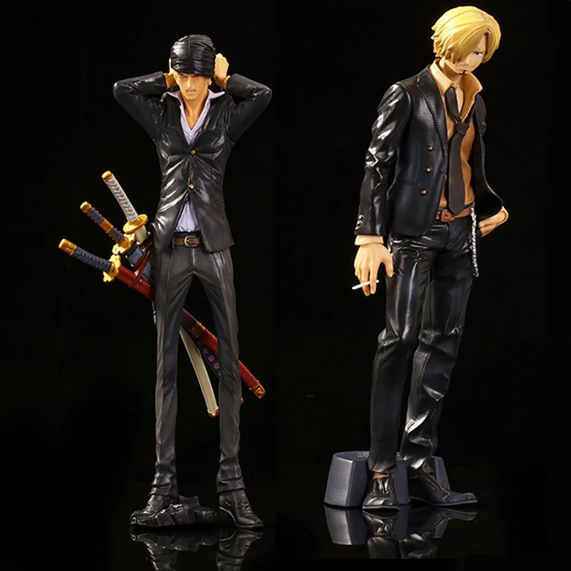 

28 см Jpanese аниме Одна деталь ророноа Зоро из ПВХ, движущаяся фигурка, Vinsmoke с изображениями героев мультфильмов, модная одежда сидя Mito ророноа ...