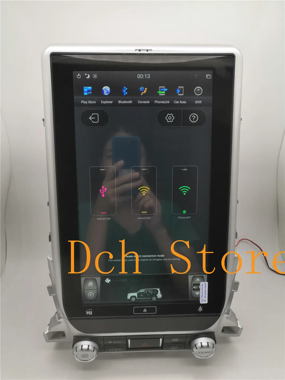 13,6 дюймов вертикальный tesla стиль Android автомобильный DVD gps навигатор для Toyota LandCruiser land cruiser LC200 PX6