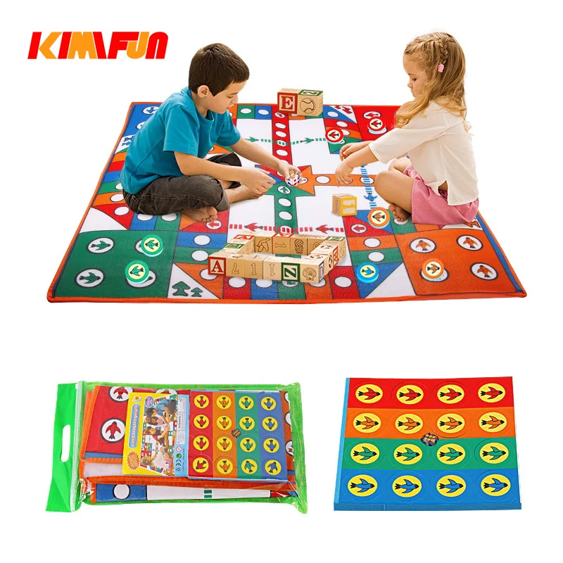 Big Flying Chess Carpet Baby Play Mat 0.5cm Thick Crawling Rug Children Game Pad Family | Игрушки и хобби