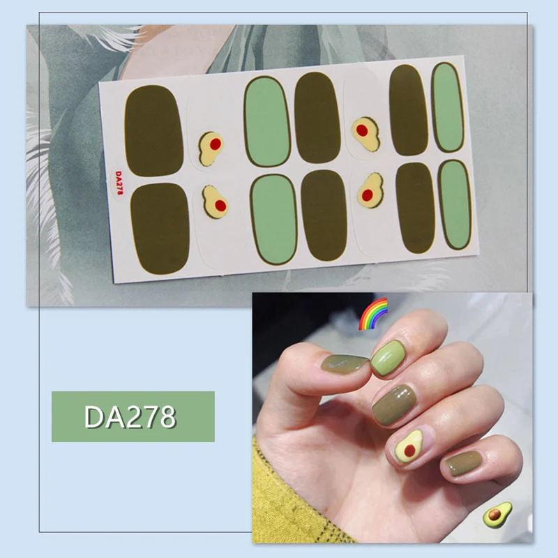 Лидер продаж водостойкая наклейка для ногтей защита окружающей среды