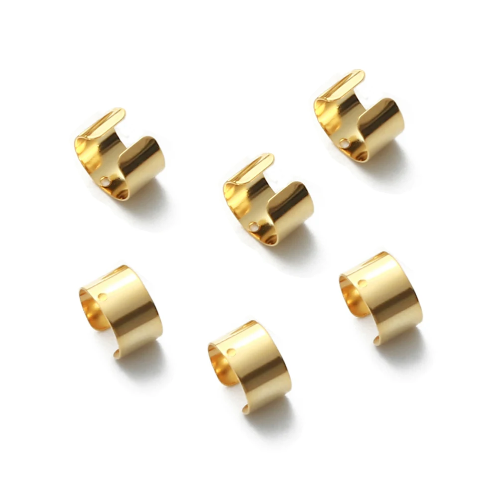 

10PCS/Lot Stainless Steel U Shape Ear Cuff Earrings Finding For Diy Jewelry Making Cuff Clip Earrings Without Piercing