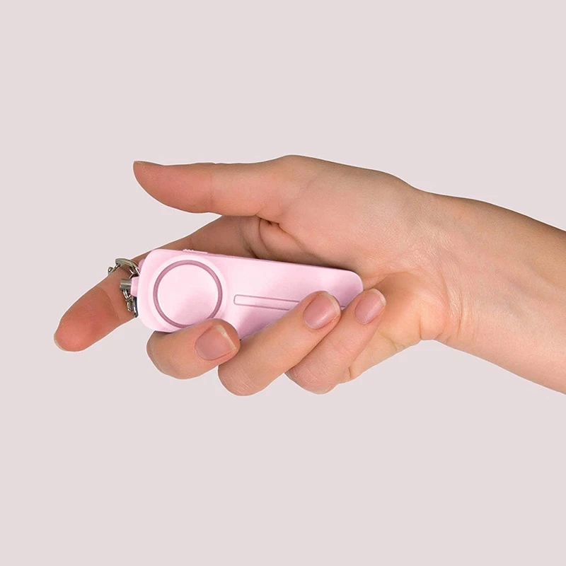 

Personal Alarm Keychain 130 DB Warning Device with LED Light Suitable for Ladies, Children, Seniors and Joggers