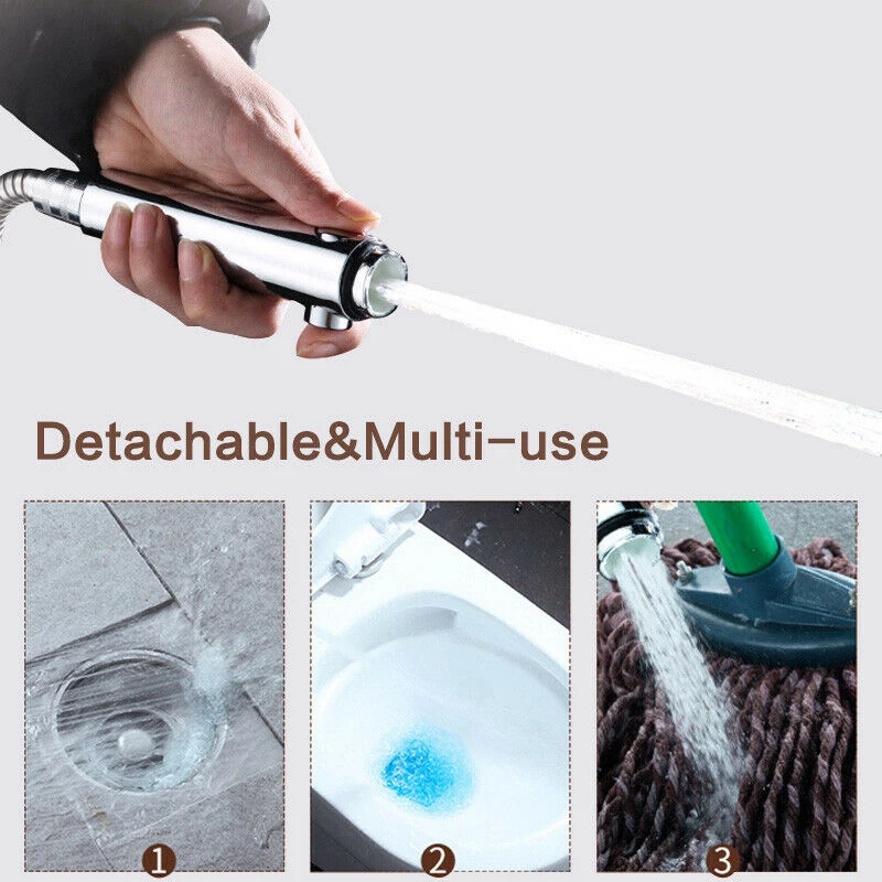 

3-Mode Shower Head Water Saving 3 In 1 Handheld Nozzle Detachable Rotatable