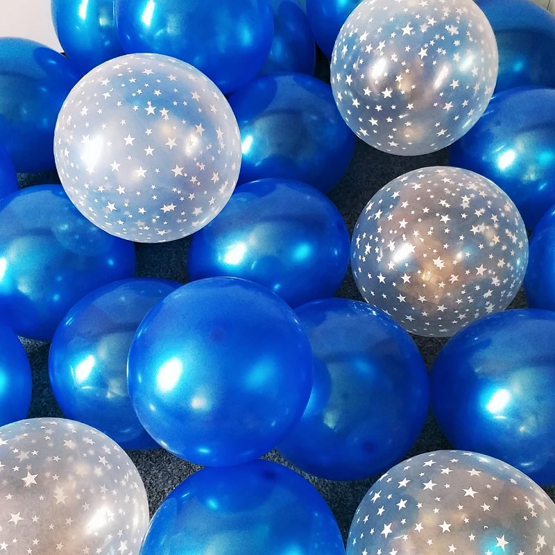 

10Pcs/lot 12inch Transparent Star Pink Balloons Latex Balloons Set Wedding Decorations Baby Shower Birthday Party Helium Balloon
