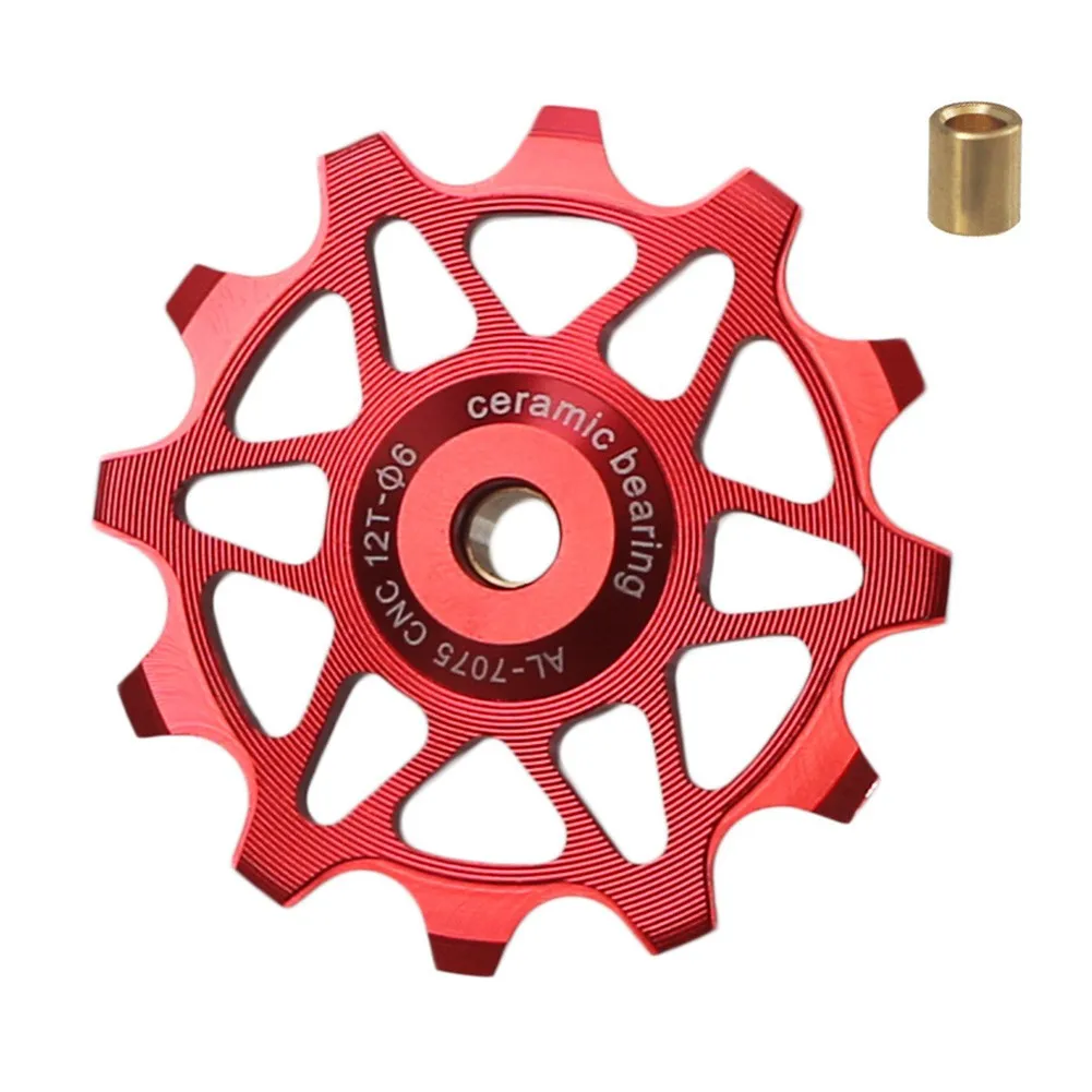 

12T Bicycle Pulley Aluminum Ceramic Bearing Bicycle Rear Derailleur Pulley