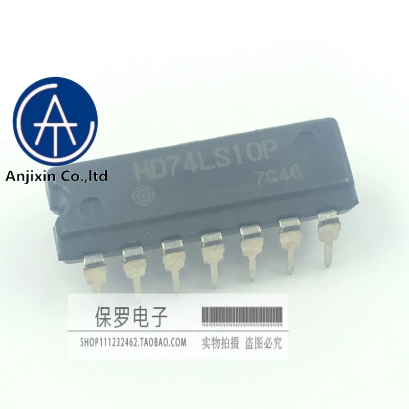 10 шт. 100% оригинальный и новый 3 вход 3 NAND ВОРОТА HD74LS10P 74LS10 DIP-14 лет, в наличии