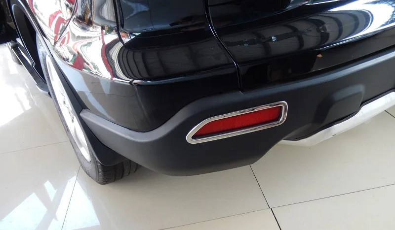 

stainless steel Rear fog light lamp reflectors decoration cover trims for Honda CRV CR-V 3rd gen 2007 2008 2009 Pre-facelift