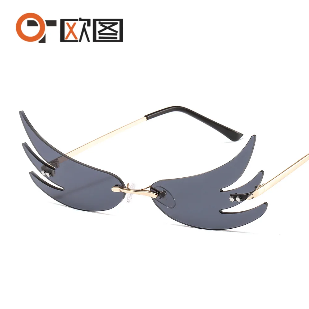 2020 Роскошные Дизайнерские мужские/женские солнечные очки с крылышками женские