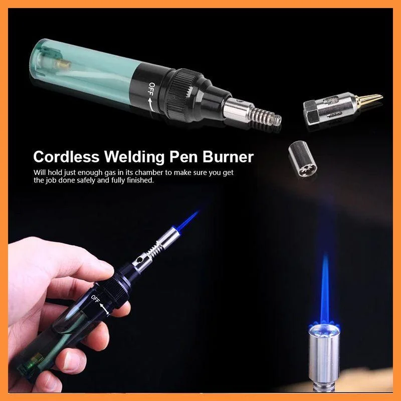 4 In 1 Portable Soldering Iron Kit Welding Irons Pen Burner Blow Torch Gas Cordless Butane Tip | Инструменты