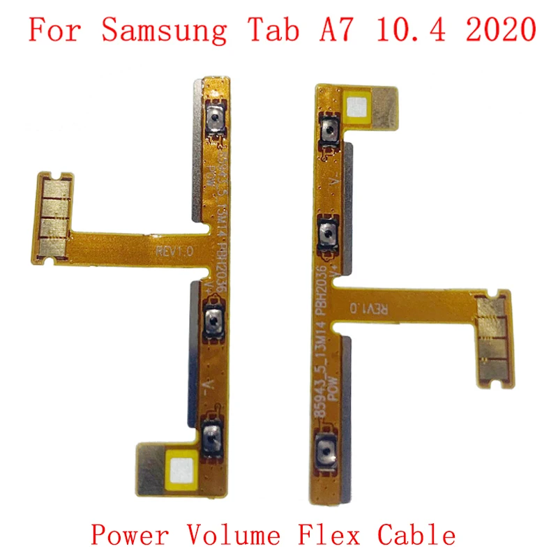 

Power Volume Button Flex Cable For Samsung Tab A7 10.4 2020 T500 T505 Side Button Flex Cable Replacement Repair Parts