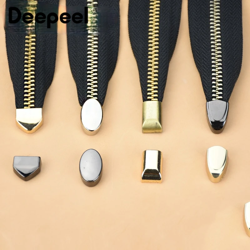 

Deepeel 10pcs Metal Zipper Pull Tail Lock Clip Buckle Zip Cord Stopper Screw Plug DIY Bags Leather Hardware Accessories Crafts