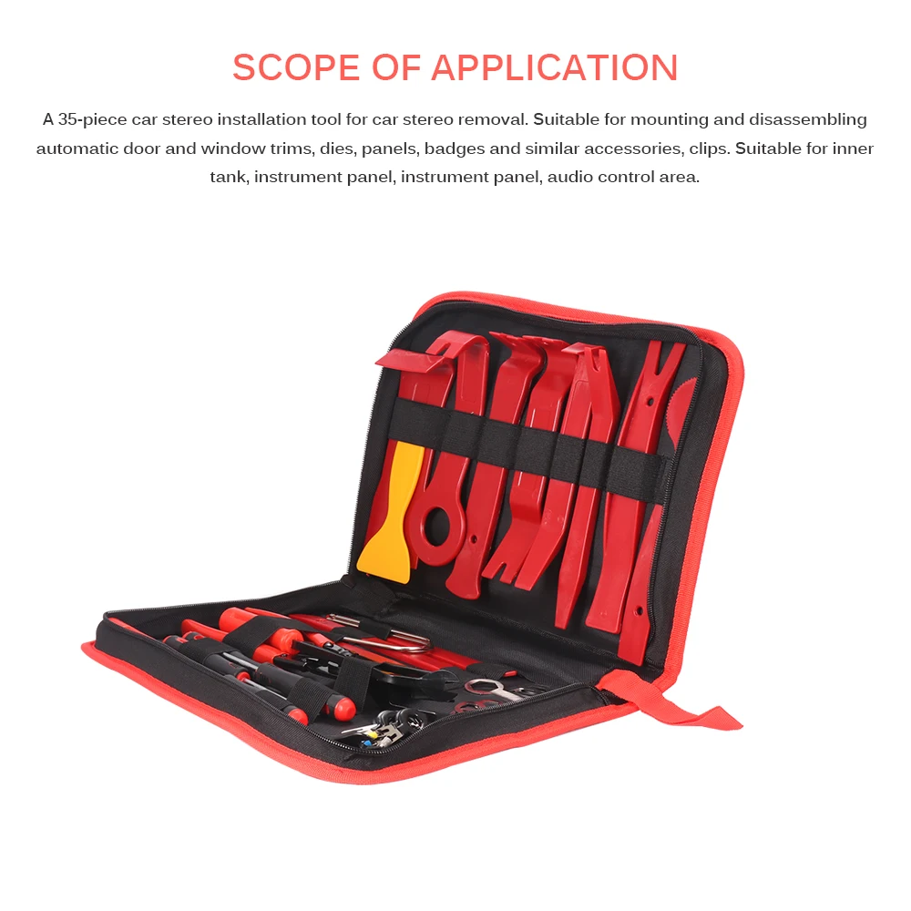 Инструменты для снятия автомагнитолы красные инструменты дверной панели аудио