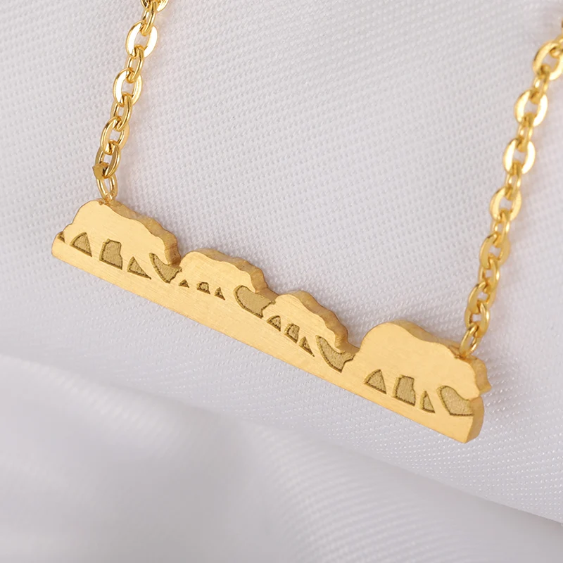 Hollow Moon Phase Pendant Necklace Gold Color Stainless Steel Chain Long Bar Collier Femme Lunar Talisman Witchcraft Jewelry | Украшения и