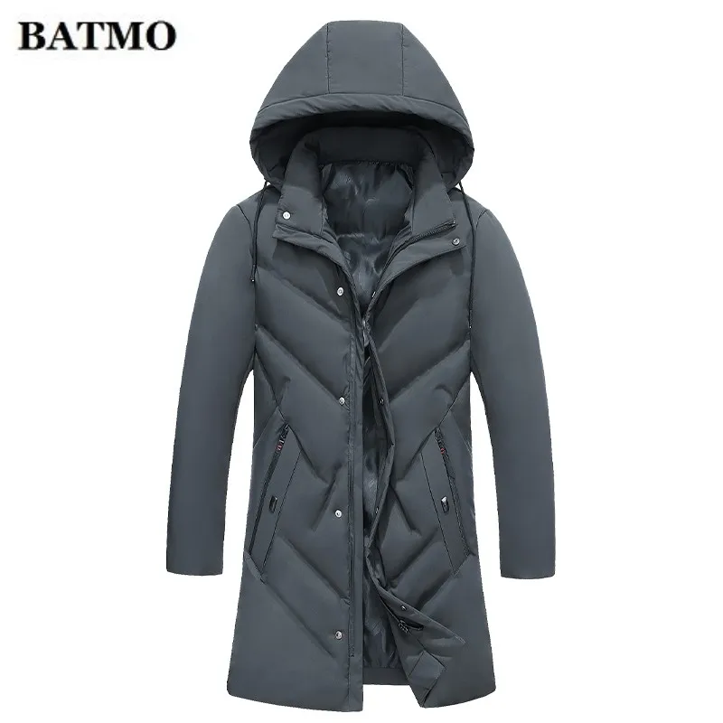

Batmo 2019 winter new arrival high quality hooded parkas men,Men's casual keep warm jacket coat,size L-4XL.