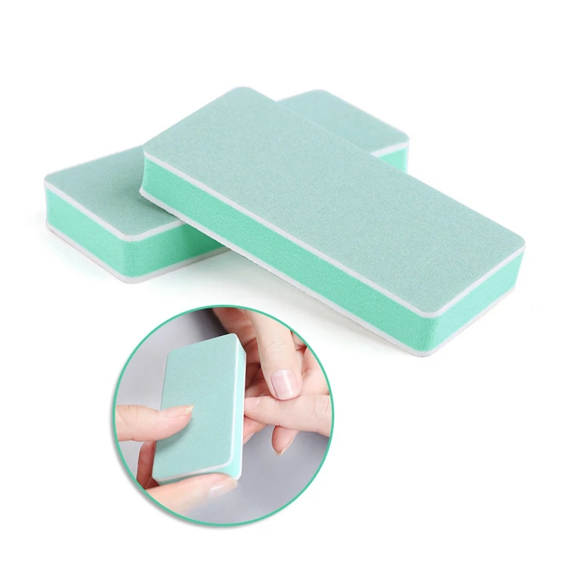 1 шт. пилка для ногтей тофу флуоресцентный шлифовальный блок Полировка Буфер УФ
