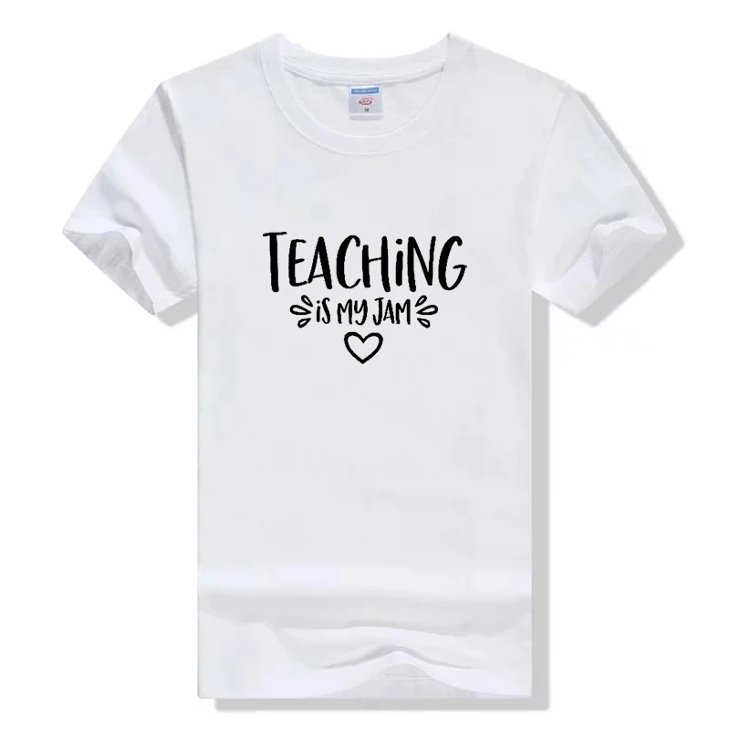 Обучения Is My Jam футболка для женщин учитель рубашка Back To School рубашки хараюку