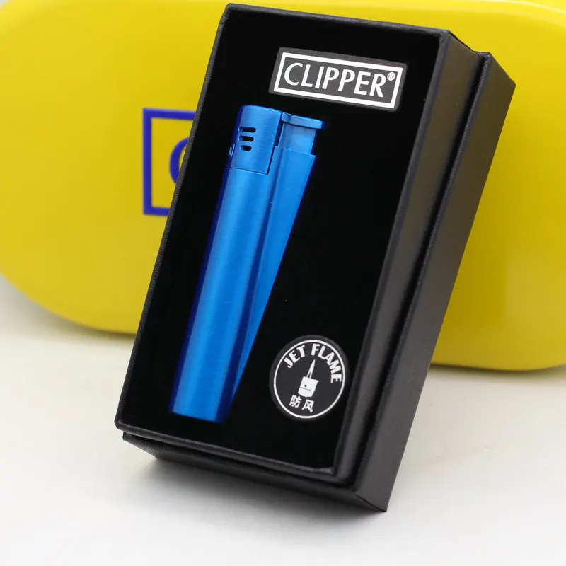 Original Clipper From Spain Metal Butane Lighter Inflatable Gas Flint Cigarette Lighters Smoking Accessories Gadgets for Men images - 6