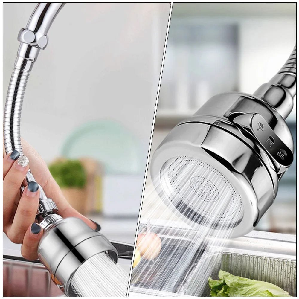 

2Pcs Anti-Splash Extend Heads Practical Extenders for Home (Silver)