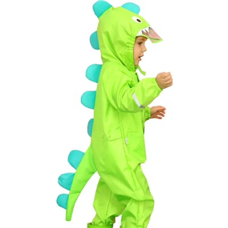 Детское пальто для мальчиков и девочек 80 125 см непромокаемое с капюшоном детей