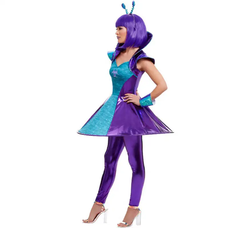 Костюм фиолетового инопланетянина Для женщин костюм астронавта и космоса
